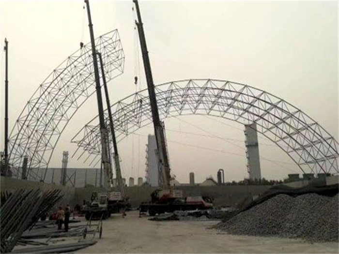 建阳壶关商混站料仓网架